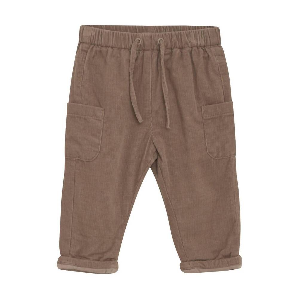 NEW MINYMO baby's corduroy lined pants in caribou